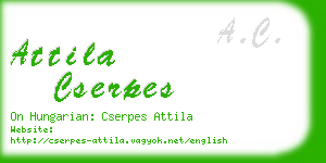 attila cserpes business card